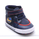 Baby Boys High Top Style Soft Baby Shoes - DestinationBaby