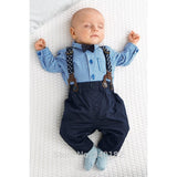 Baby Boy Suspenders and Bow Tie Outfit. 4 Pieces - DestinationBaby