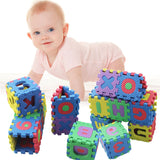 36pcs Alphabet and Numbers Baby Blocks and Mat - DestinationBaby