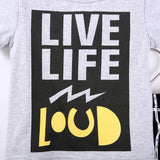 "Live Life Loud" Set. Pants and Shirt - DestinationBaby