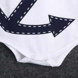 Anchor Themed Baby Onesie Sleeper Romper - DestinationBaby