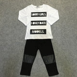 "I only date models" Shirt and Pants Set - DestinationBaby