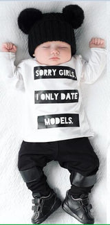 "I only date models" Shirt and Pants Set - DestinationBaby