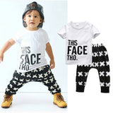 "This face tho" Boys Shirt and Pants Set - DestinationBaby