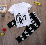 "This face tho" Boys Shirt and Pants Set - DestinationBaby