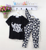 "Worn to be wild" Girls 3 Piece Set. Pants Shirt and Headband - DestinationBaby