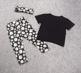 "Worn to be wild" Girls 3 Piece Set. Pants Shirt and Headband - DestinationBaby