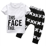 "This face tho" Boys Shirt and Pants Set - DestinationBaby