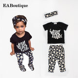 "Worn to be wild" Girls 3 Piece Set. Pants Shirt and Headband - DestinationBaby