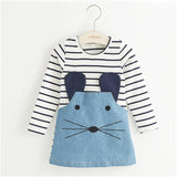 Adorable Mouse Long Sleeve or Short Sleeve Dress/ Shirt. Knee Length - DestinationBaby