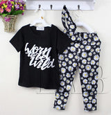 "Worn to be wild" Girls 3 Piece Set. Pants Shirt and Headband - DestinationBaby