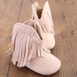 Baby Girl Fringe Boots Shoes - DestinationBaby