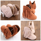 Baby Girl Fringe Boots Shoes - DestinationBaby