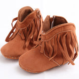 Baby Girl Fringe Boots Shoes - DestinationBaby